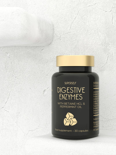 Digestive Enzymes with Betaine HCL - 30 Capsules