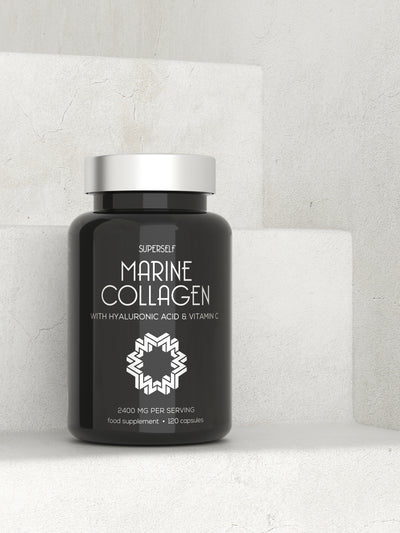 Marine Collagen with Hyaluronic Acid & Vitamin C - 120 Capsules
