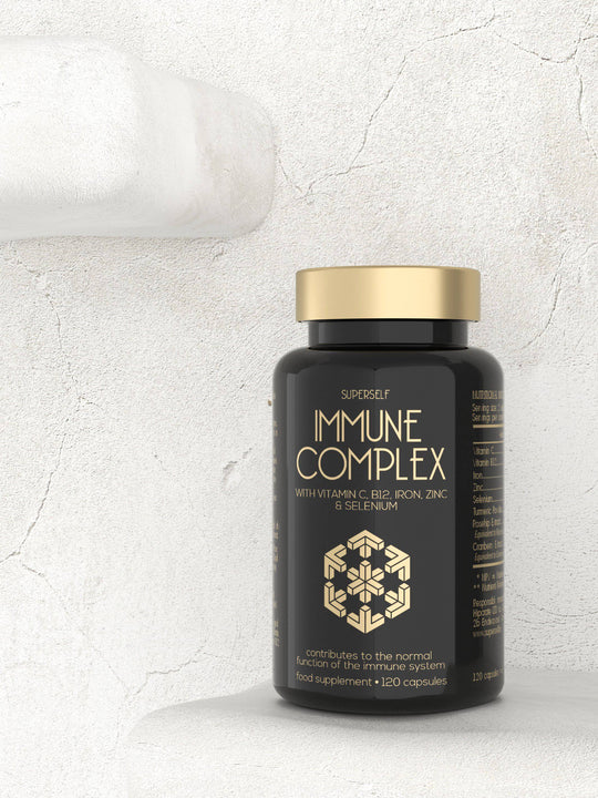 Immune Complex with Vitamin C, B12, Iron, Zinc & Selenium - 120 Capsules
