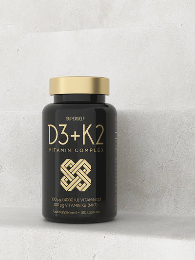 Vitamin D3 and K2 Complex - 120 Capsules